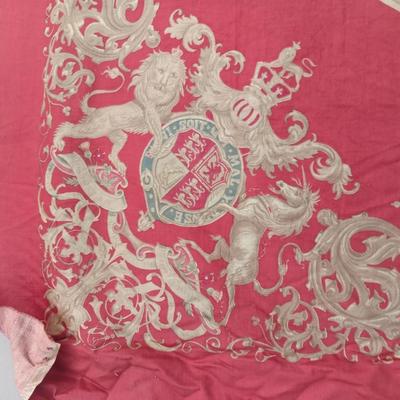 RARE SILK SCARF QUEEN VICTORIA BY COSMANOS