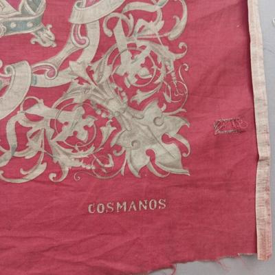 RARE SILK SCARF QUEEN VICTORIA BY COSMANOS