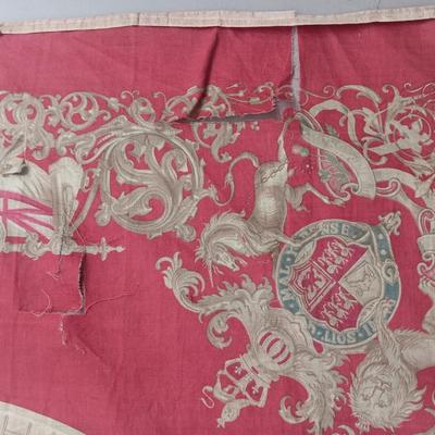 RARE SILK SCARF QUEEN VICTORIA BY COSMANOS