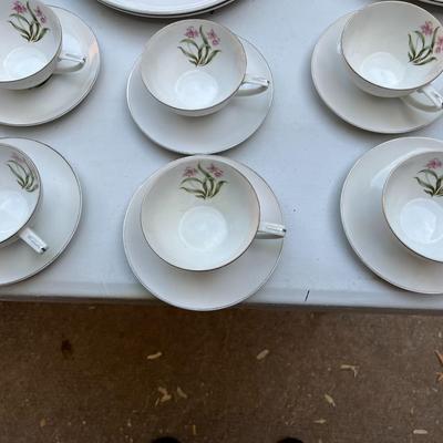 Pink Orchid by Grantcrest Set of Fine China