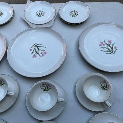 Pink Orchid by Grantcrest Set of Fine China