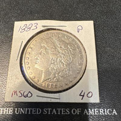 1883 P MORGAN MS60