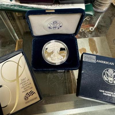 2009 AMERICAN EAGLE SILVER 1 Oz box and papers