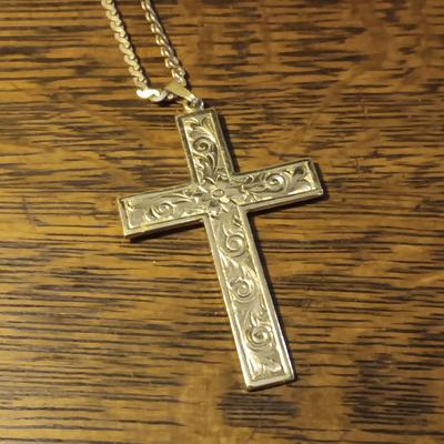 LIMOGES CAMEO, TIMEX WATCH AND CROSS NECKLACE