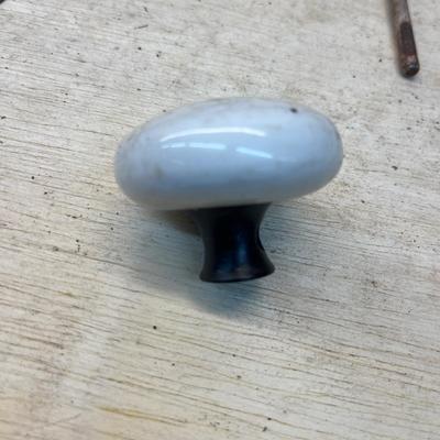 Vintage Porcelain Door Knobs, Keyhole Cover Escutcheons & More (WS-MG)