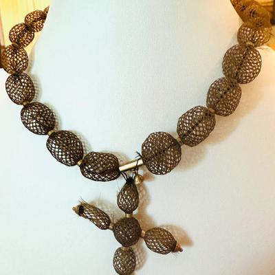Victorian Hairwork Necklace Lot