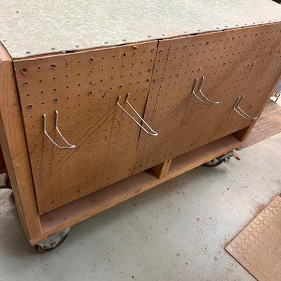 Rolling Wooden Work Bench (WS-MG)
