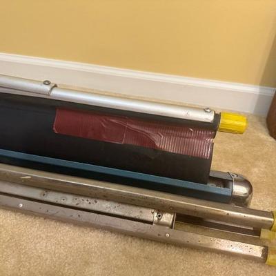 Bell & Howell Autoload Movie Projector and Radiant Colormaster Projector Screen