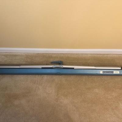 Bell & Howell Autoload Movie Projector and Radiant Colormaster Projector Screen