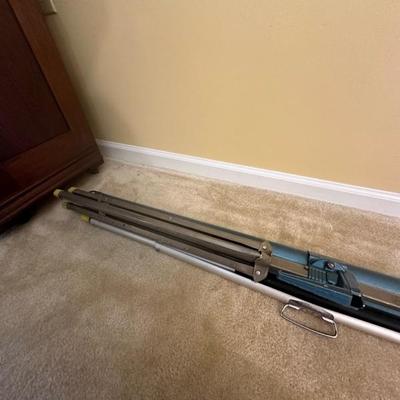 Bell & Howell Autoload Movie Projector and Radiant Colormaster Projector Screen