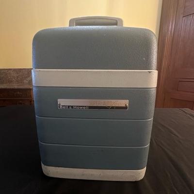 Bell & Howell Autoload Movie Projector and Radiant Colormaster Projector Screen