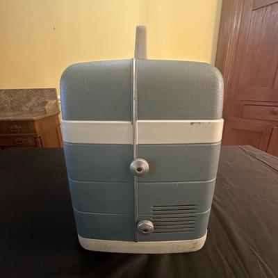 Bell & Howell Autoload Movie Projector and Radiant Colormaster Projector Screen
