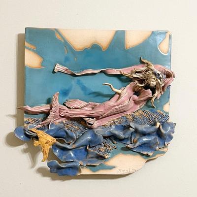 Mermaid Pottery Wall Decor