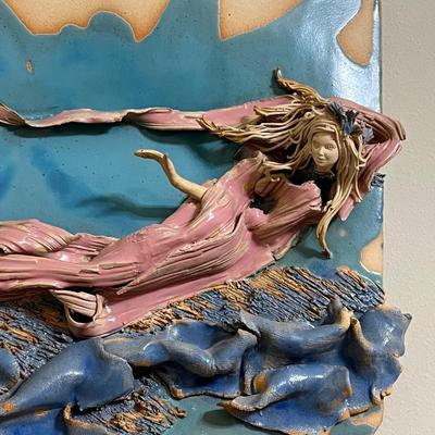 Mermaid Pottery Wall Decor