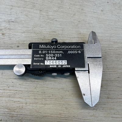 Riefler Compass, Starrett Bevel Protractor & Mitutoyo Digital Caliper (WS-MG)