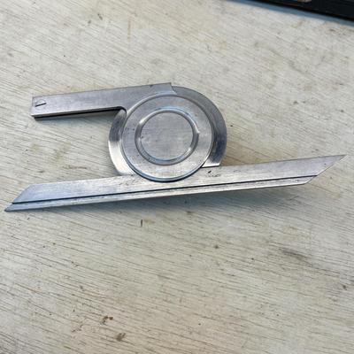 Riefler Compass, Starrett Bevel Protractor & Mitutoyo Digital Caliper (WS-MG)