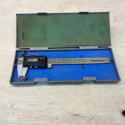 Riefler Compass, Starrett Bevel Protractor & Mitutoyo Digital Caliper (WS-MG)