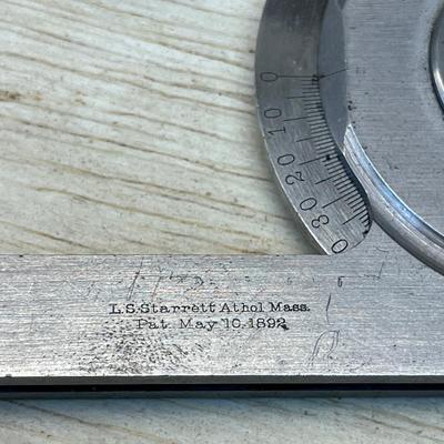 Riefler Compass, Starrett Bevel Protractor & Mitutoyo Digital Caliper (WS-MG)