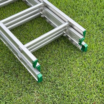WERNER ~ Duo (2) ~ 27’ Aluminum Extension Ladder With Ladder Stabilizer