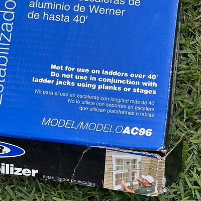 WERNER ~ Duo (2) ~ 27’ Aluminum Extension Ladder With Ladder Stabilizer