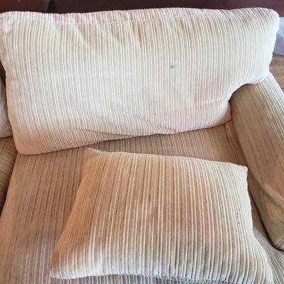 Light Yellow Long Couch (LR-KD)