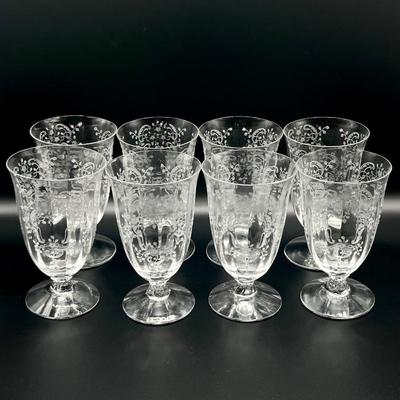 FOSTORIA ~ Meadow Rose Clear ~ 15 Assorted Pieces