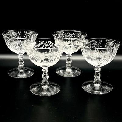 FOSTORIA ~ Meadow Rose Clear ~ 15 Assorted Pieces