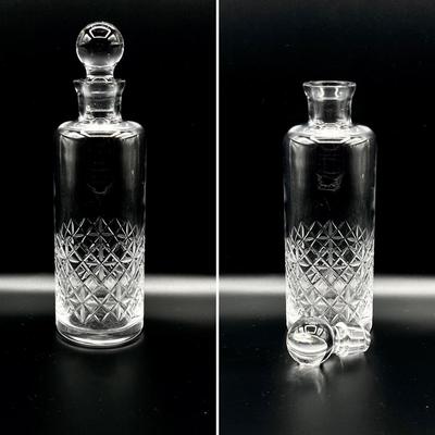 Six (6) Assorted Beautiful Glass & Crystal Decanters With Glass Stoppers