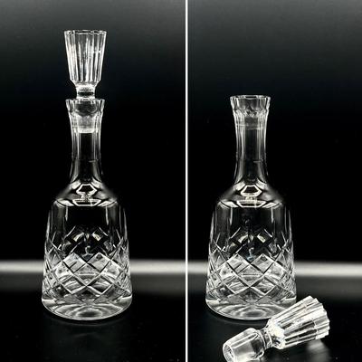 Six (6) Assorted Beautiful Glass & Crystal Decanters With Glass Stoppers