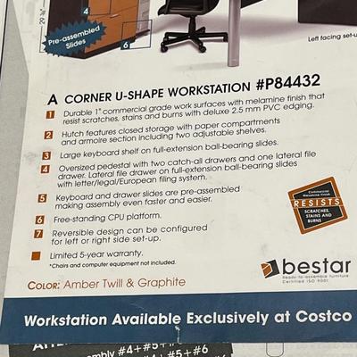 BESTAR ~ Corner U-Shape Workstation ~ *Read Details