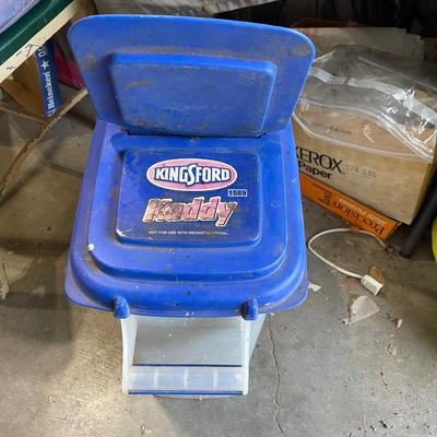 Charcoal briquettes storage-about 1/2 full