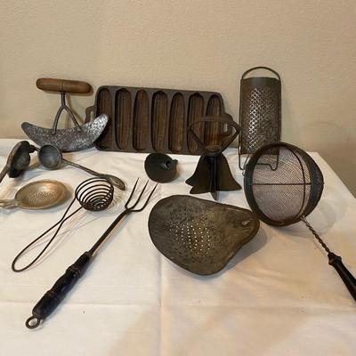 Antique kitchen tools lot #1