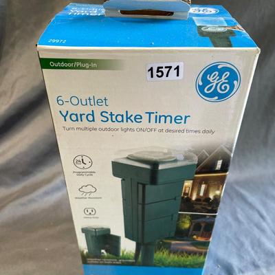 Yard stake timer
