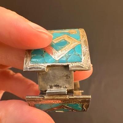Beautiful Sterling Silver Turquoise Bracelet