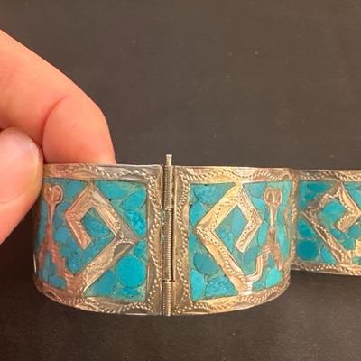 Beautiful Sterling Silver Turquoise Bracelet