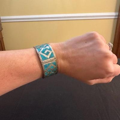 Beautiful Sterling Silver Turquoise Bracelet