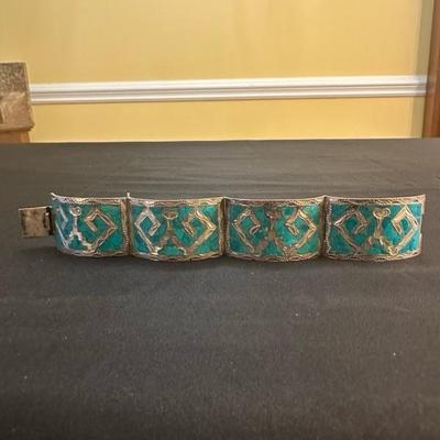Beautiful Sterling Silver Turquoise Bracelet