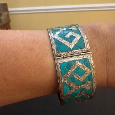 Beautiful Sterling Silver Turquoise Bracelet