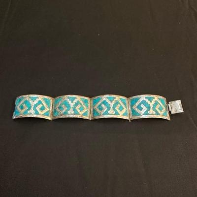 Beautiful Sterling Silver Turquoise Bracelet