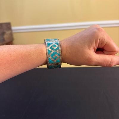 Beautiful Sterling Silver Turquoise Bracelet