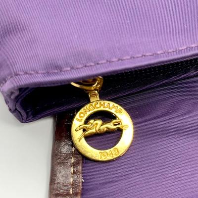 LES PLIUAGES ~ Longchamp ~ Purple Nylon Backpack With Leather Accents