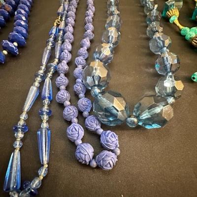 Beautiful and Fun Blue & Green Costume Jewelry