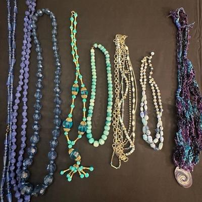 Beautiful and Fun Blue & Green Costume Jewelry