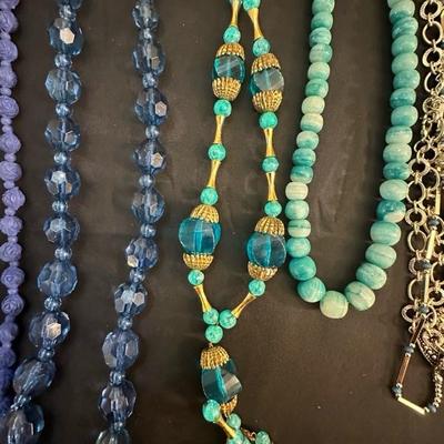 Beautiful and Fun Blue & Green Costume Jewelry