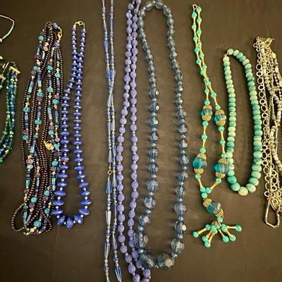 Beautiful and Fun Blue & Green Costume Jewelry