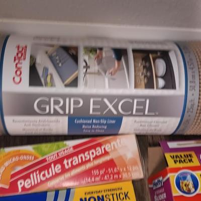 Kitchen needs - New large roll of drawer liner, and an assortment of food protection wraps