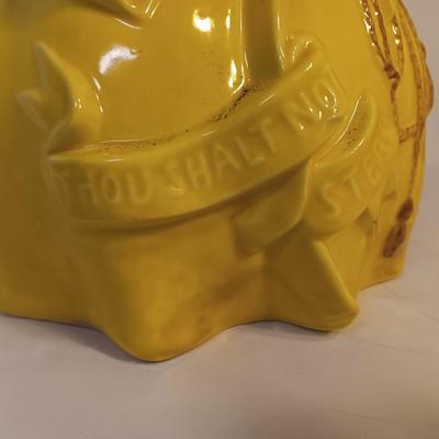 Red Wing USA Vintage Friar Tuck Cookie Jar "Thou shall not steal!"
