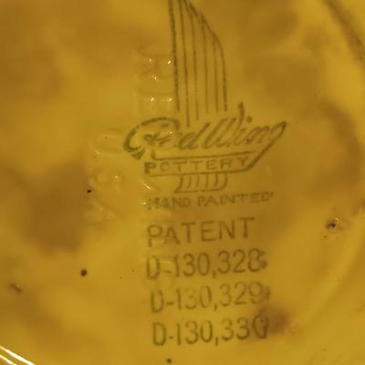 Vintage ~ 1940's ~ Red Wing Pottery Cookie Jar ~Merry Dutch Girl Yellow Brown