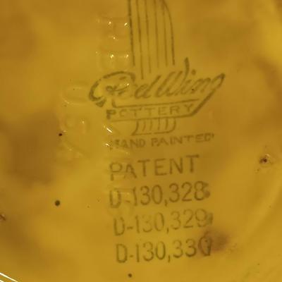 Vintage ~ 1940's ~ Red Wing Pottery Cookie Jar ~Merry Dutch Girl Yellow Brown