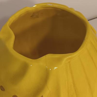 Vintage ~ 1940's ~ Red Wing Pottery Cookie Jar ~Merry Dutch Girl Yellow Brown